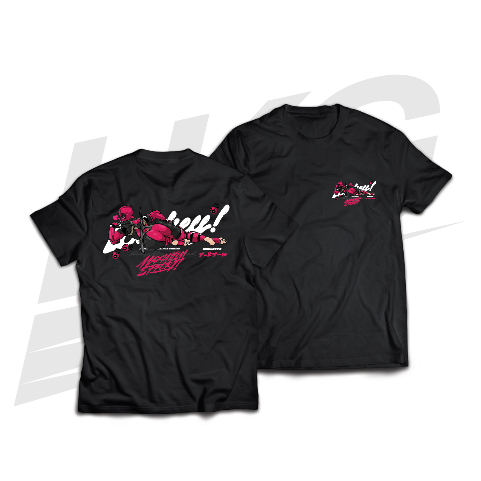 LOWKEY! "DEADPOOL-CHAN" TEE - BLACK