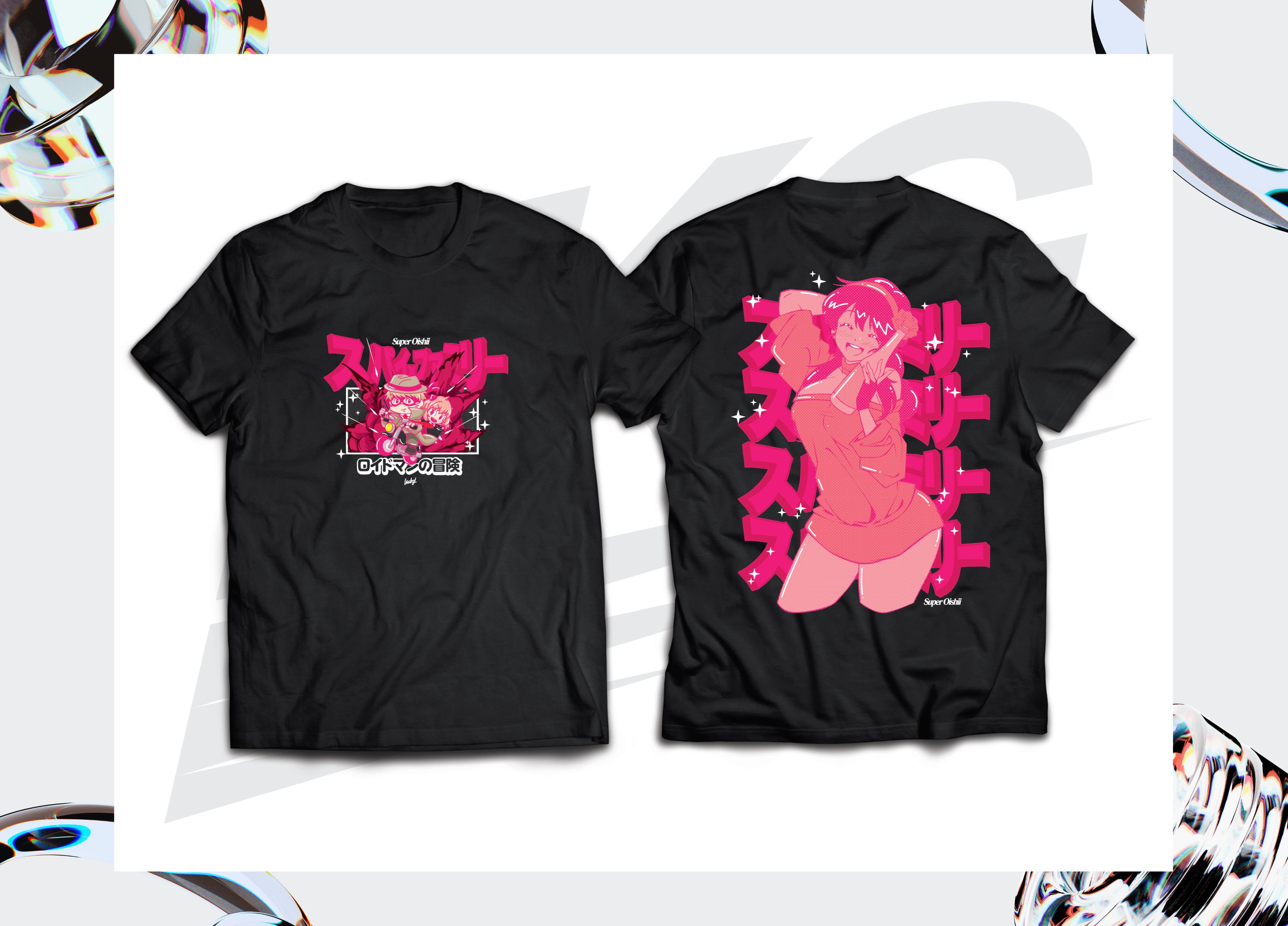 LOWKEY! "SUPER OISHII" TEE - BLACK