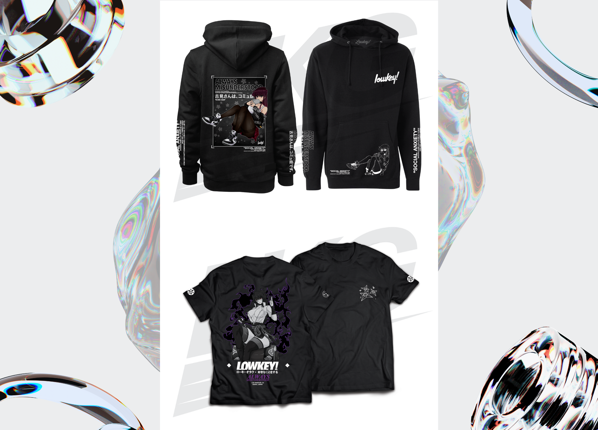 Amaterasu Akari Tee & SWW Komi-San Hoodie