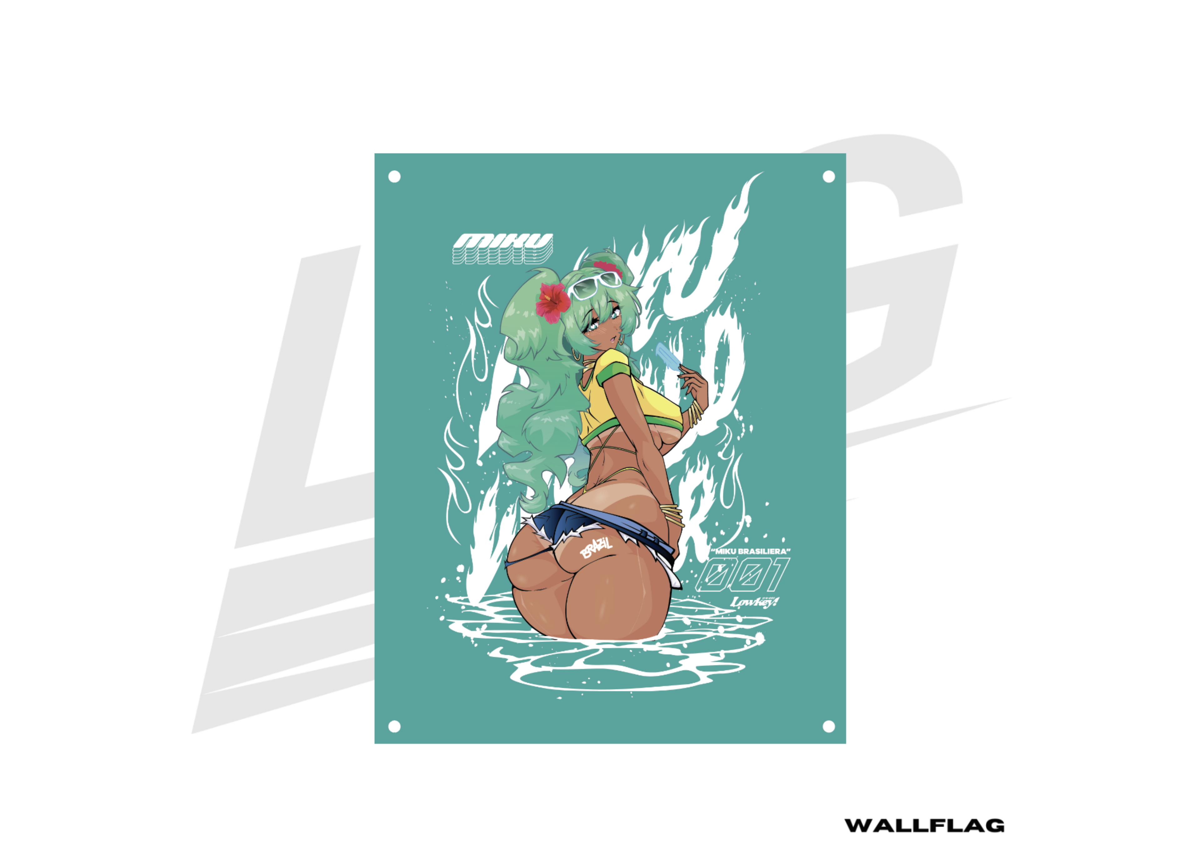 LOWKEY! "MIKU WORLD TOUR" WALL FLAG