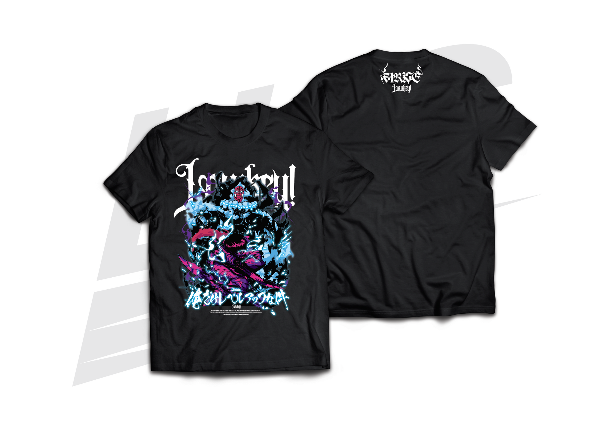 LOWKEY! "ARISE" SOLO LEVELING TEE - BLACK