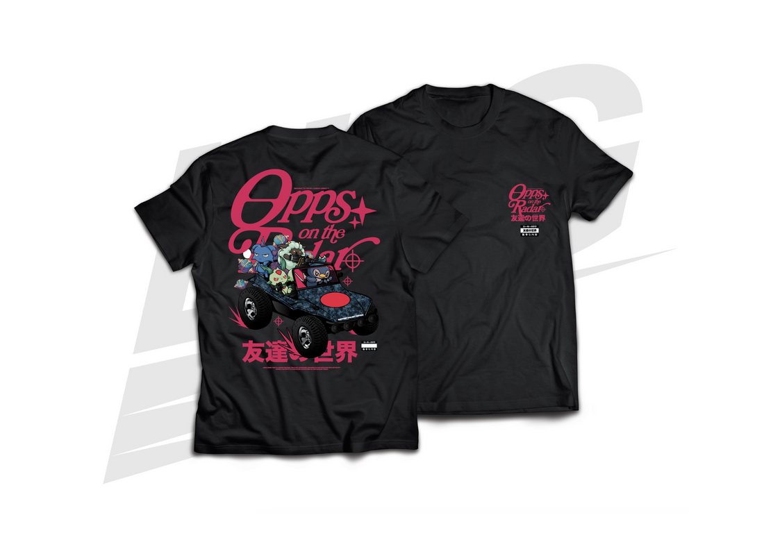 LOWKEY! "OPPS ON THE RADAR" PAL TEE - BLACK
