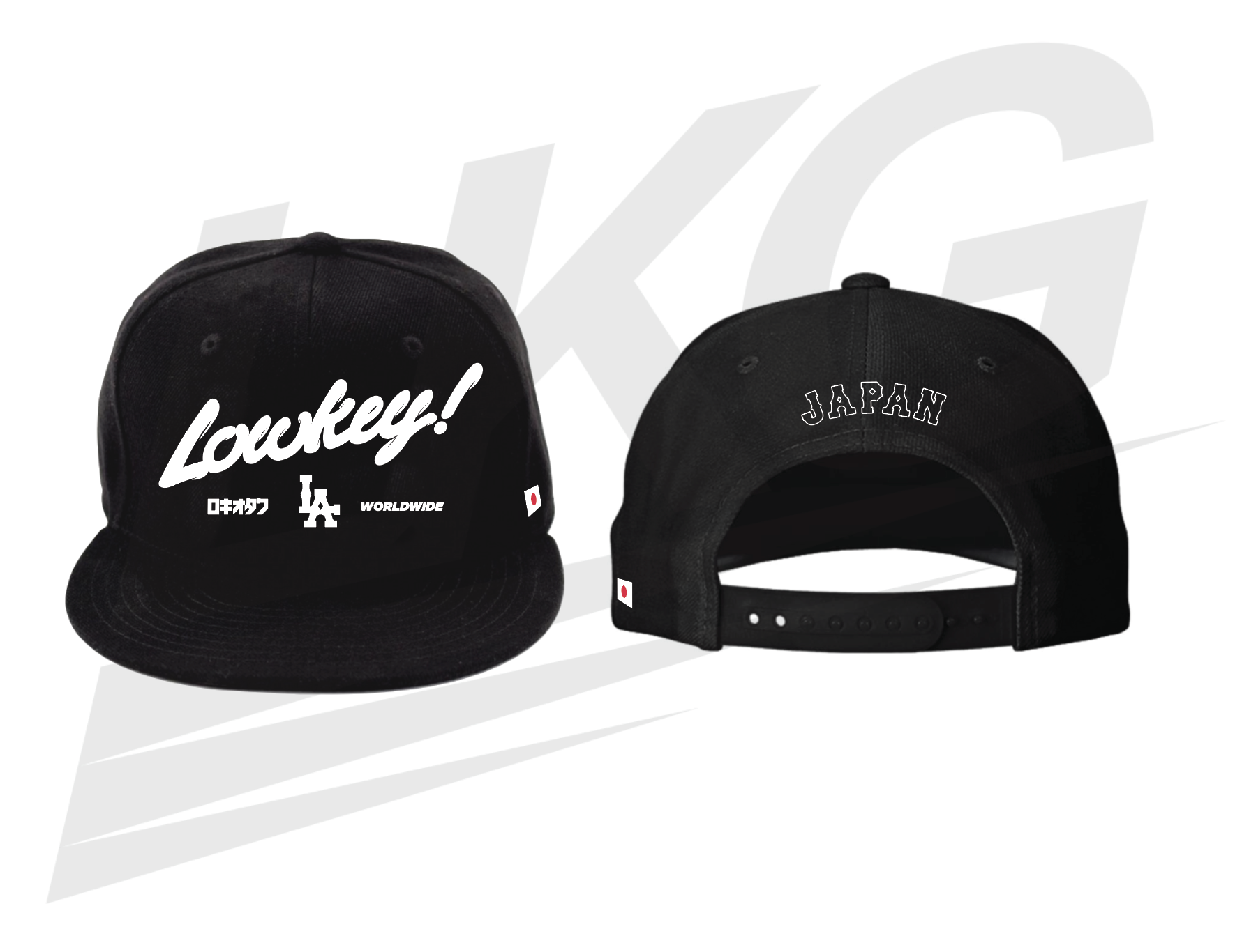 LOWKEY! "JAPAN X LA" OG SNAPBACK - BLACK