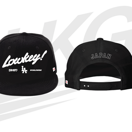 LOWKEY! "JAPAN X LA" OG SNAPBACK - BLACK