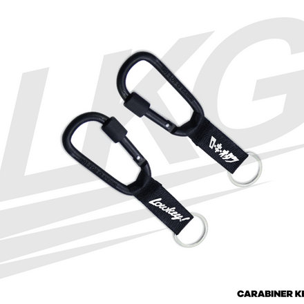 LOWKEY! "JDM OPTION" CARABINER - BLACK / BLACK