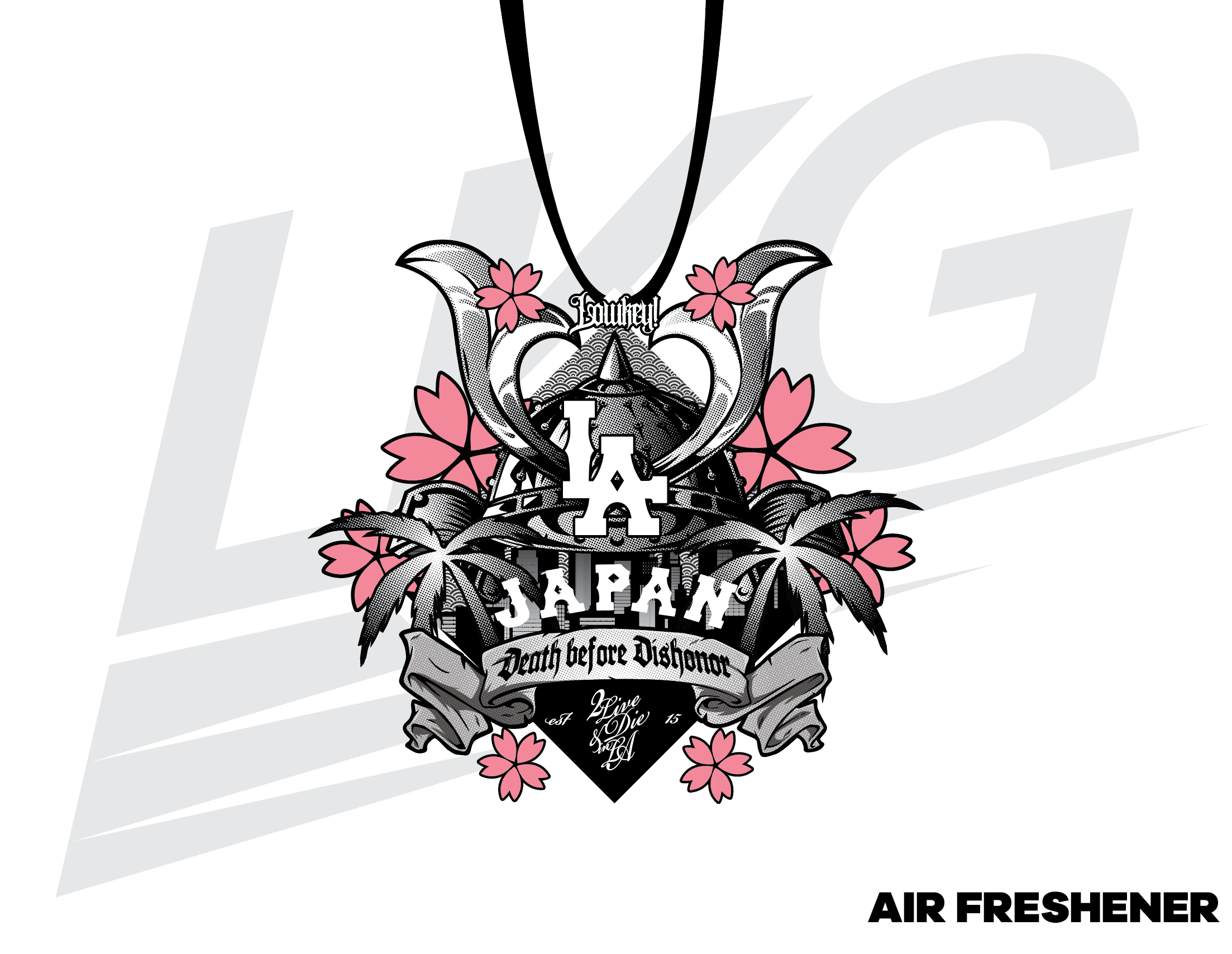 LOWKEY! "2 LIVE & DIE IN LA" AIR FRESHENER