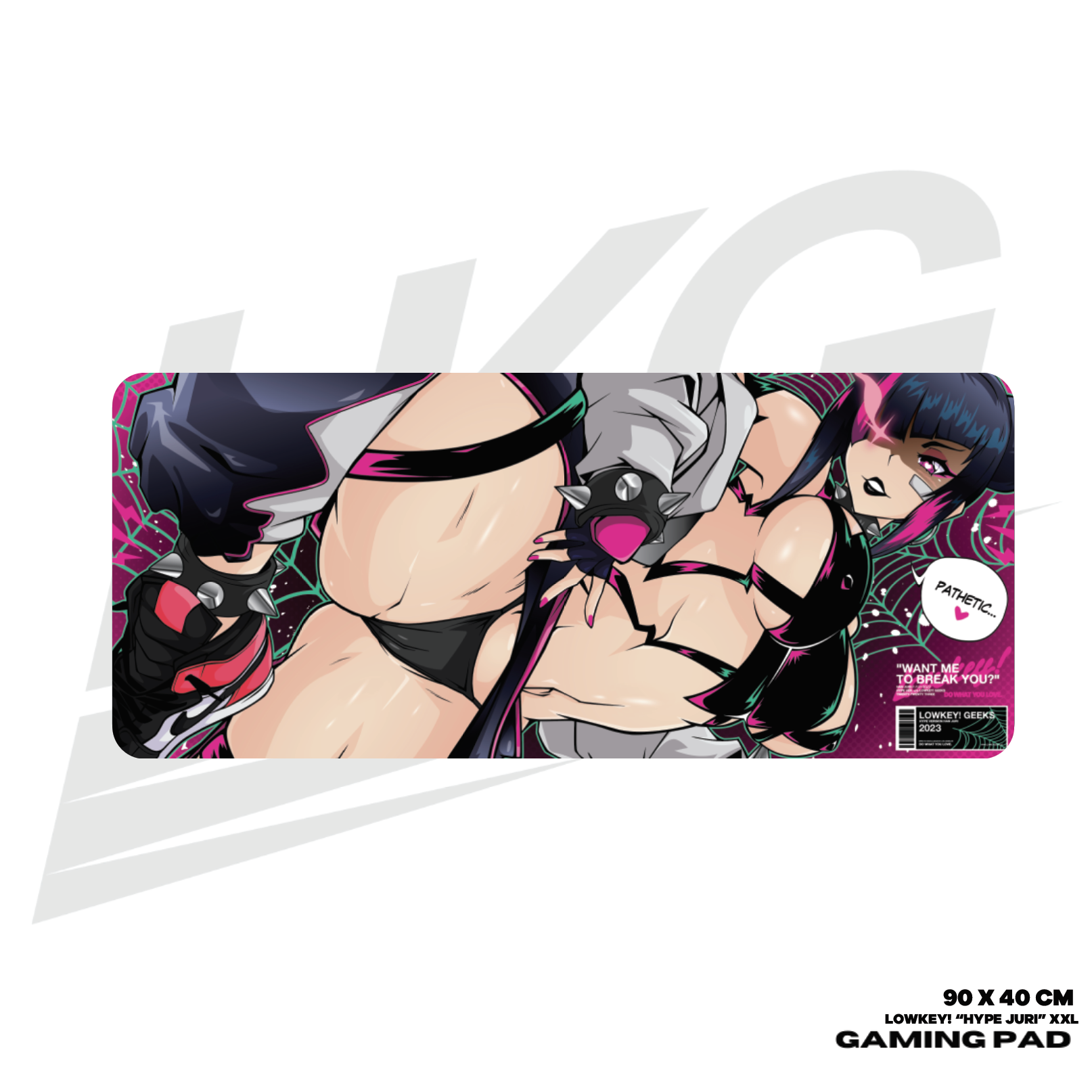 LOWKEY! "HYPE JURI" GAMING MOUSE PAD - XXL