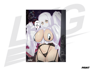 LIMITED EDITION ART PRINT - LOWKEY! “GOOGLY EYES” GHOST PRINT