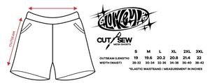 LOWKEY! "SWW LUCY 2077" MESH SHORTS