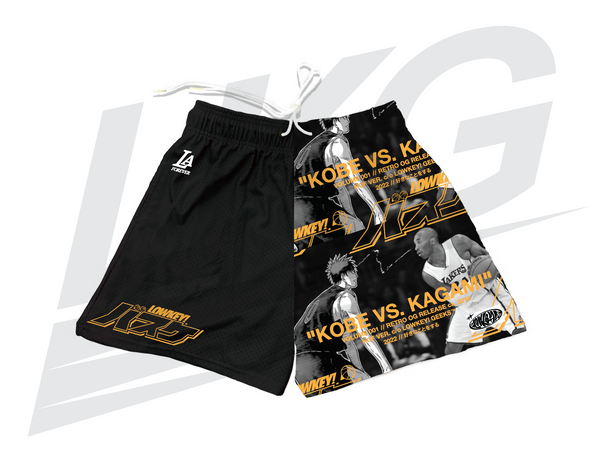 LOWKEY! "KOBE VS KAGAMI" MESH SHORTS
