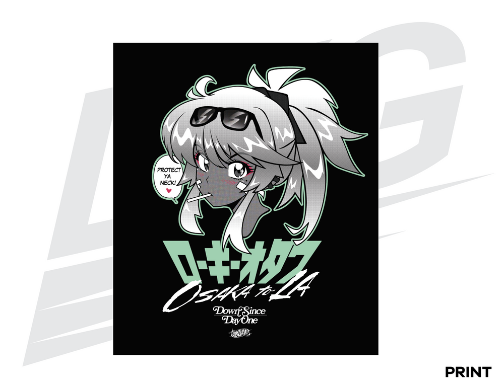 LIMITED EDITION ART PRINT - LOWKEY! "NOSTALGIA AKARI" PRINT