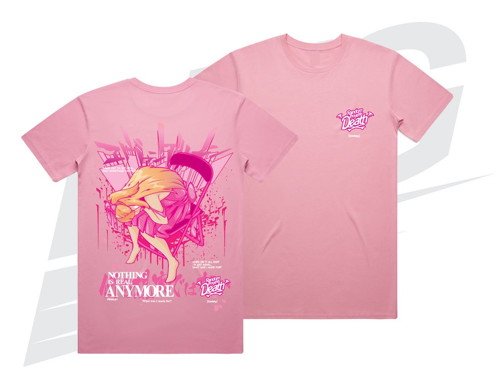 LOWKEY! "EXISTENTIAL CRISIS" TEE - BUBBLEGUM