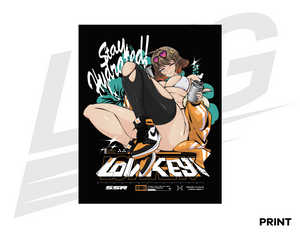 LIMITED EDITION ART PRINT - LOWKEY! HYPEBAE ANIS PRINT