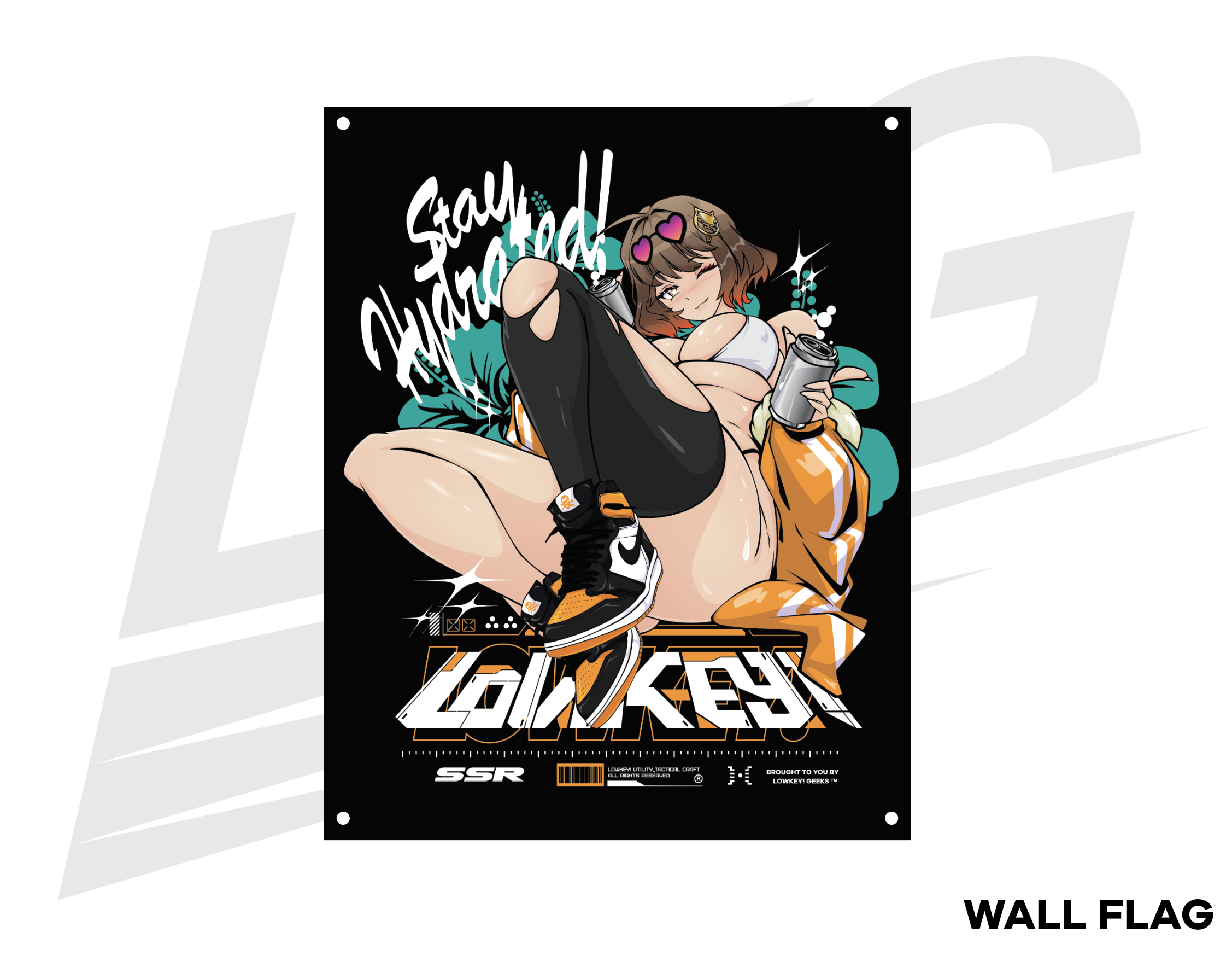 ***SPECIAL RELEASE!*** ~ LOWKEY! HYPEBAE ANIS WALL FLAG