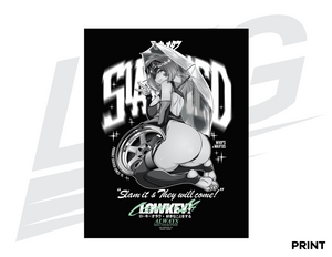 LIMITED EDITION ART PRINT - LOWKEY! "SLAMMED" 2B PRINT