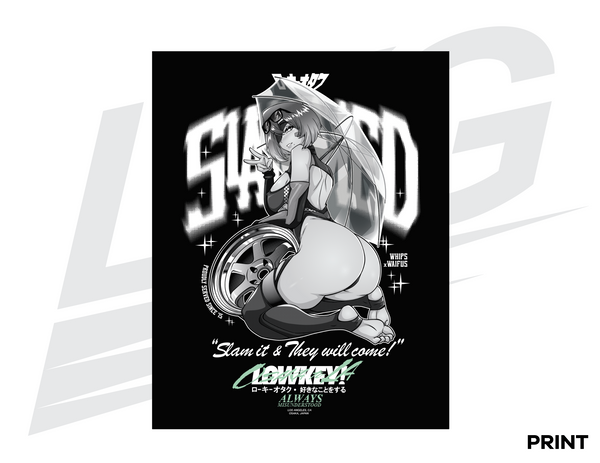 LIMITED EDITION ART PRINT - LOWKEY! "SLAMMED" 2B PRINT