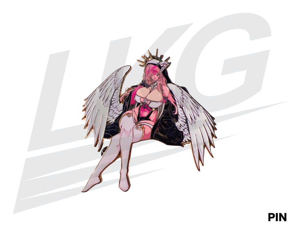 LOWKEY! "THOTS & PRAYERS” JUMBO PIN - GLOW