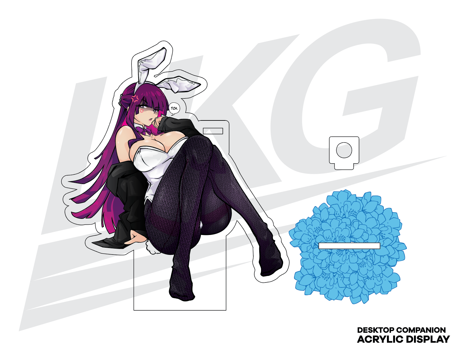 ***SPECIAL RELEASE!***~ LOWKEY! "BUNNY SUIT FERN" ACRYLIC DISPLAY & HOLDER