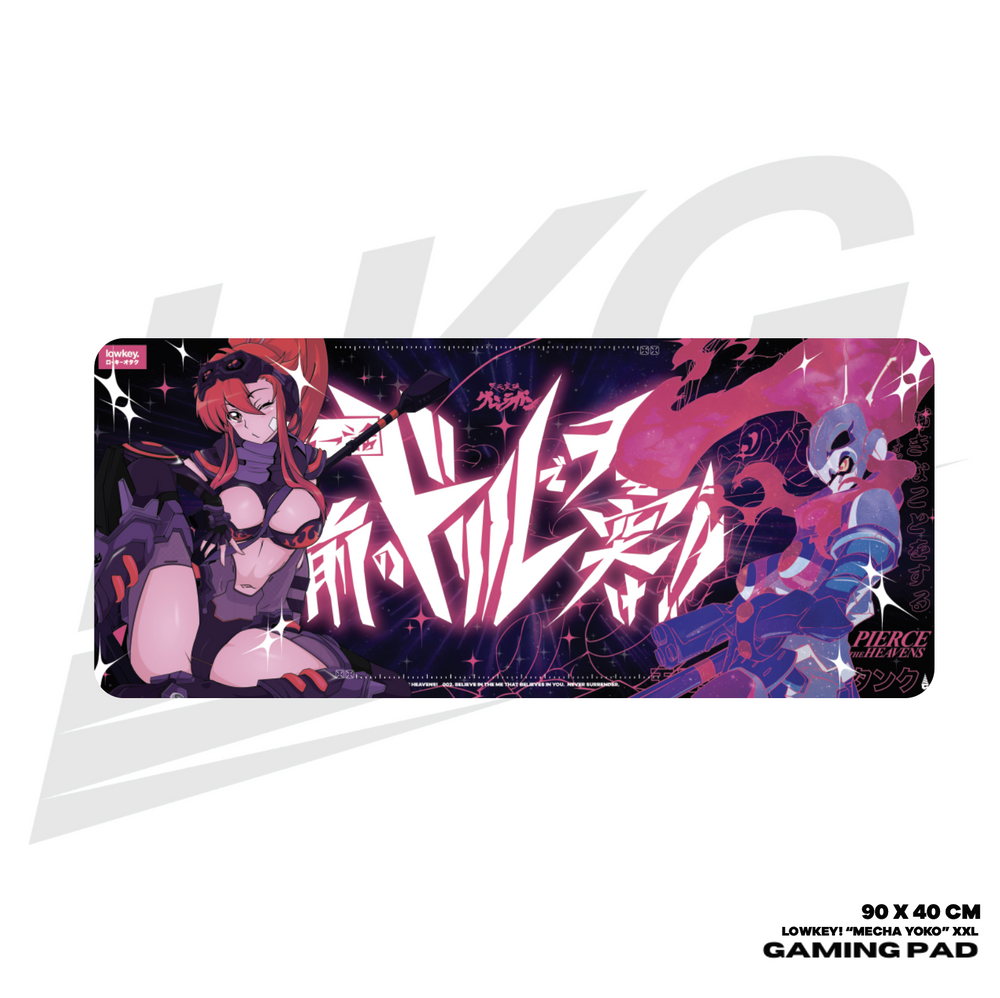LOWKEY! "MECHA YOKO" GAMING MOUSE PAD - XXL