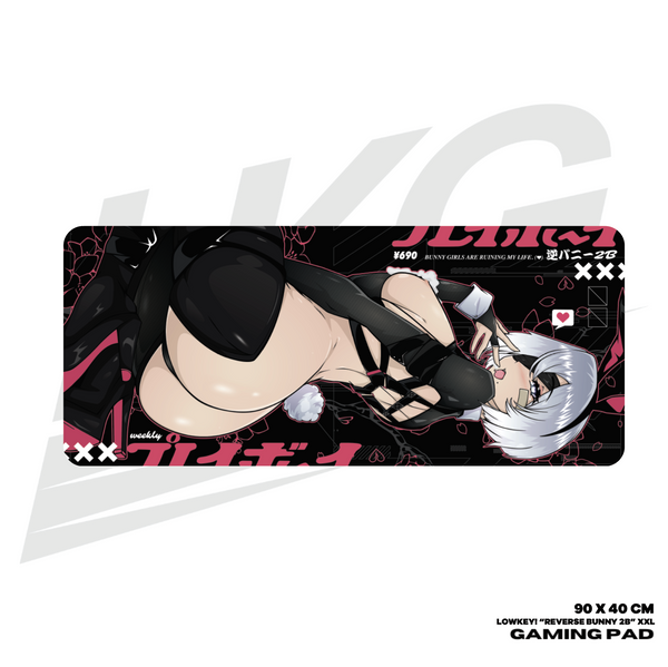 LOWKEY! "REVERSE BUNNY 2B" GAMING MOUSE PAD - XXL