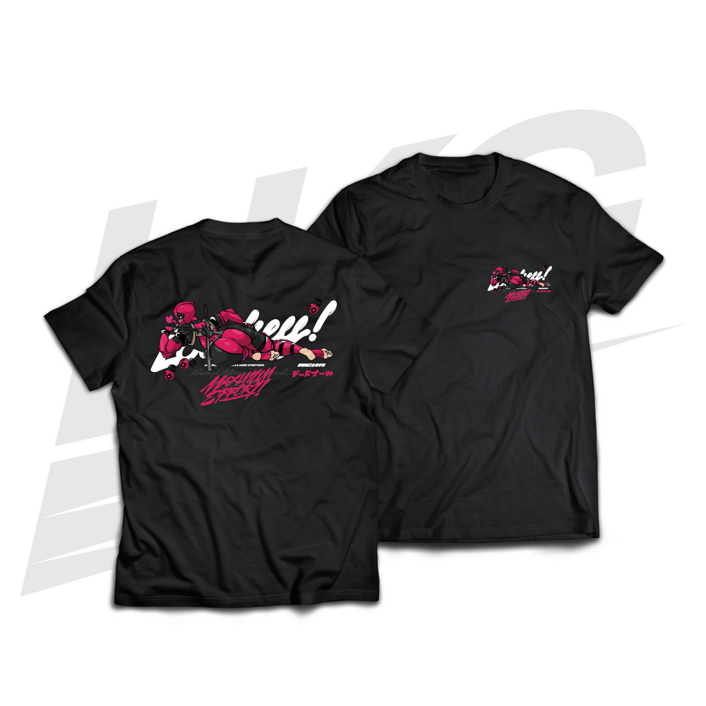 LOWKEY! "DEADPOOL-CHAN" TEE - BLACK