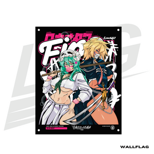 LOWKEY! "SUKEBAN NELLIEL & HARRIBEL" WALL FLAG