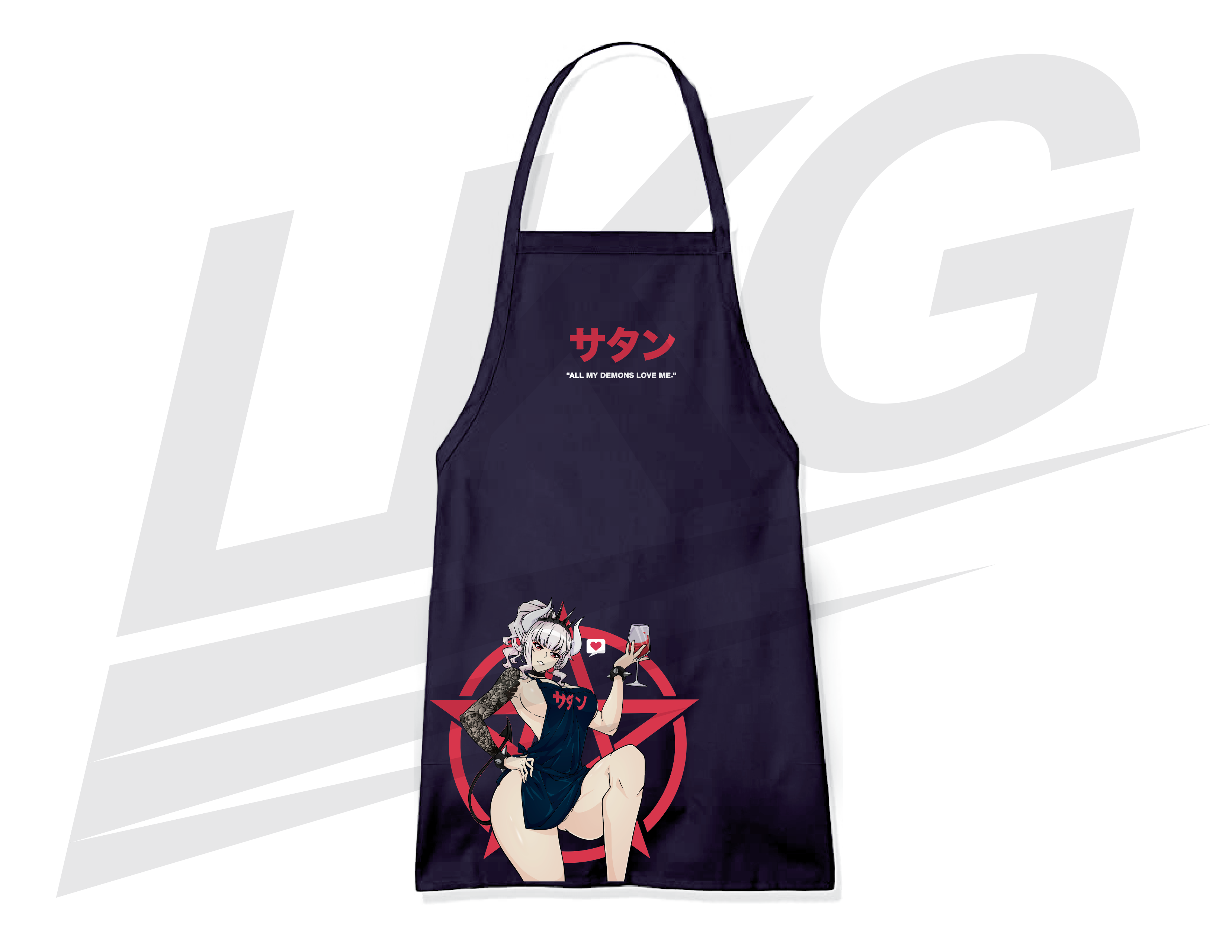 ***SPECIAL EDITION*** ~ LOWKEY! "HELLTAKER" APRON