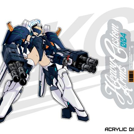 LOWKEY! "HEAVYARMS X TOKI" MG - ACRYLIC DISPLAY