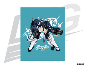 LIMITED EDITION ART PRINT - LOWKEY! "HEAVYARMS X TOKI" MG PRINT