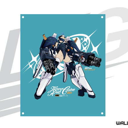 LOWKEY! "HEAVYARMS X TOKI" MG WALL FLAG