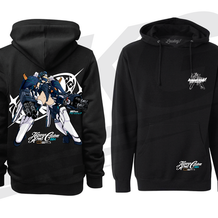 LOWKEY! "HEAVYARMS X TOKI" MG HOODIE - BLACK