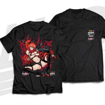 LOWKEY! "REDHOOD X YOKO" SSR TEE - BLACK