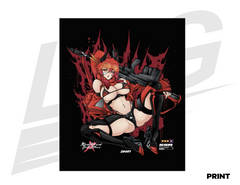 LIMITED EDITION ART PRINT - LOWKEY! "REDHOOD X YOKO" SSR PRINT