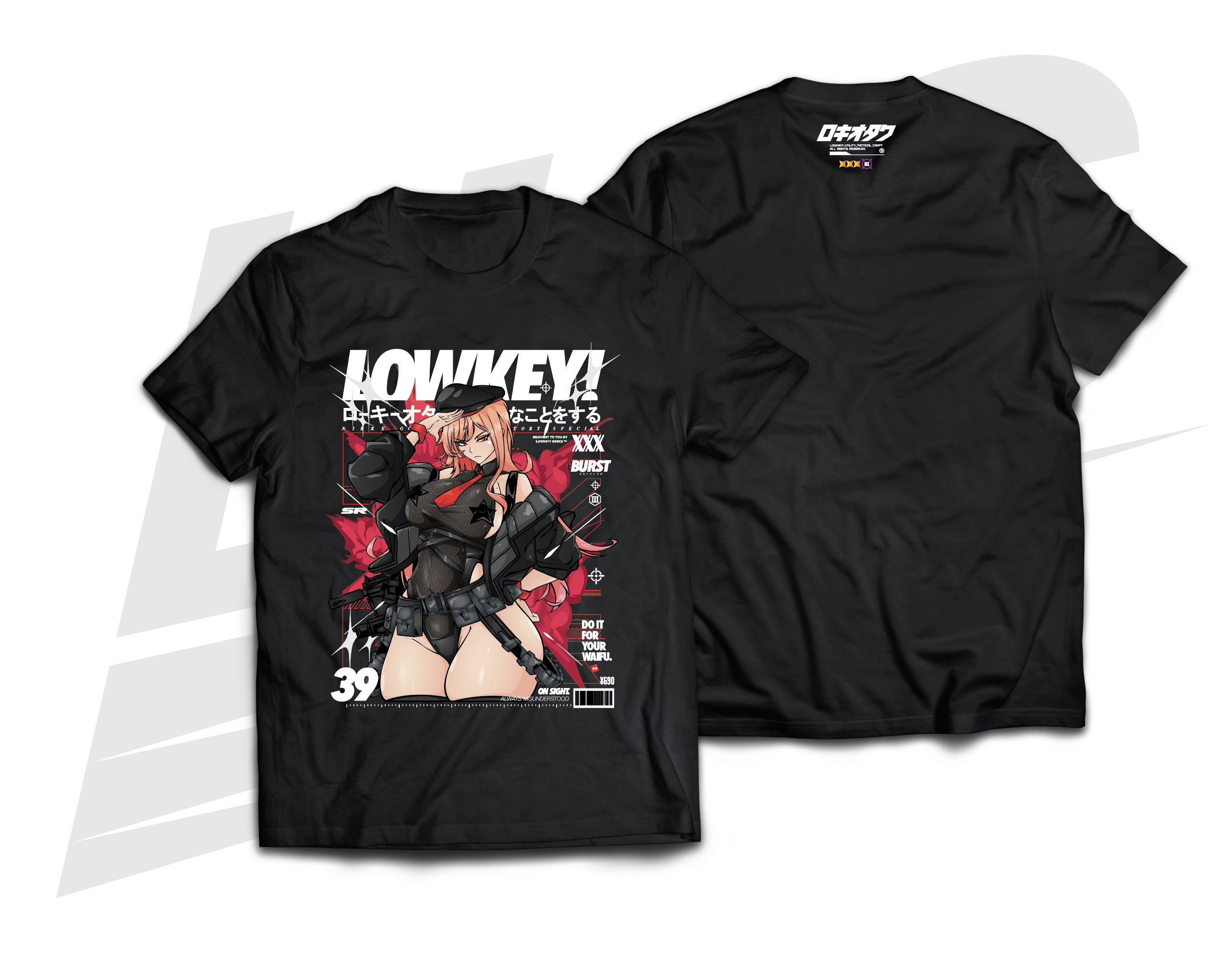 LOWKEY! ISSUE NO.39 "SWIMSUIT RAPI" SR TEE - BLACK