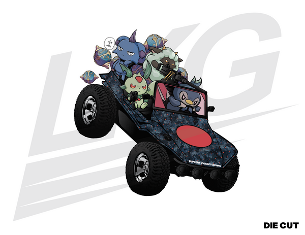 LOWKEY! "OPPS ON THE RADAR" DIE CUT