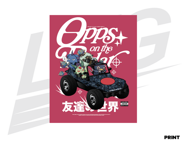 LIMITED EDITION ART PRINT -  LOWKEY! "OPPS ON THE RADAR!" PRINT