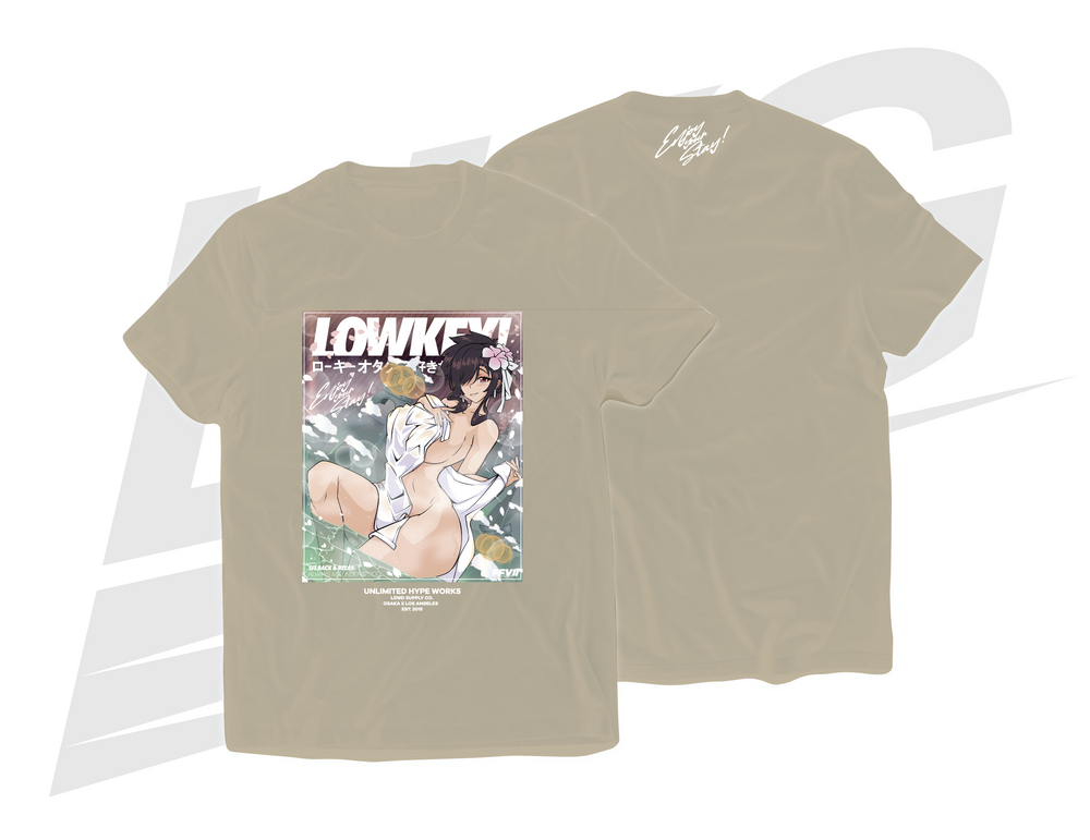 LOWKEY! "ONSEN TIFA" TEE - SAND