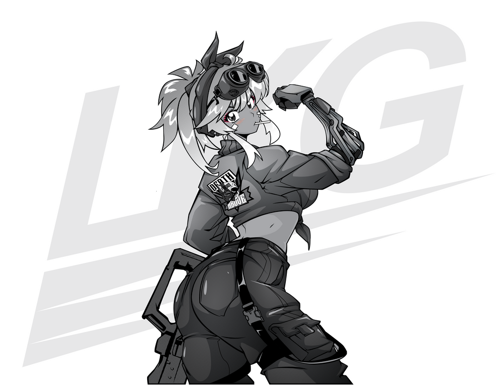 LOWKEY! "AKARI THE HELLDIVER" DIE CUT