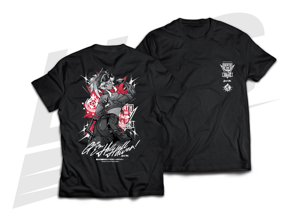 LOWKEY! "AKARI THE HELLDIVER" TEE - BLACK