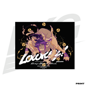 LIMITED EDITION ART PRINT -  LOWKEY! "RAIJIN" YORUICHI PRINT (OG VER)