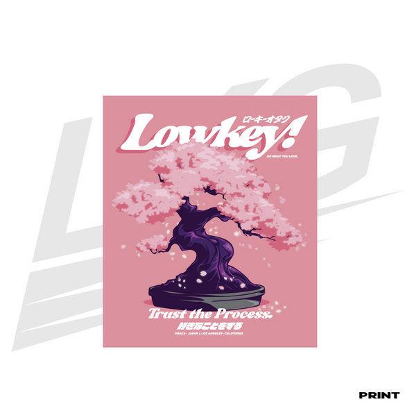 LOWKEY! "TRUST THE PROCESS" SAKURA PRINT