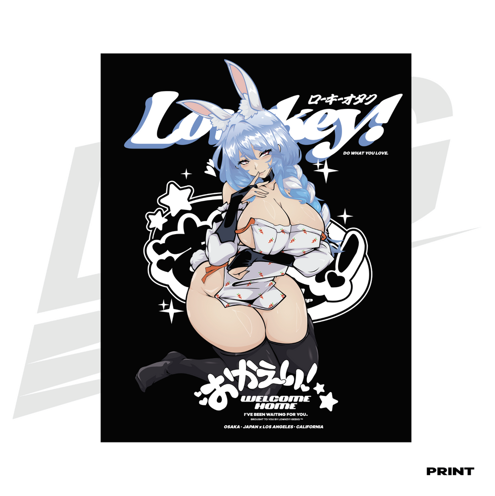 LIMITED EDITION ART PRINT -  LOWKEY! "OKAERI" PEKOMAMA PRINT