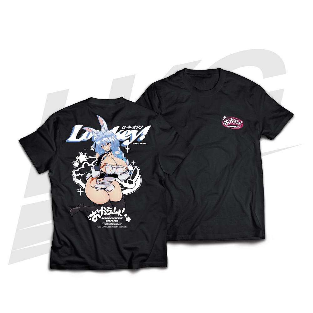 LOWKEY! "OKAERI" PEKOMAMA TEE - BLACK