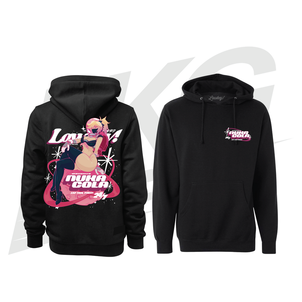 LOWKEY! "NUKA COLA" AKARI HOODIE - BLACK