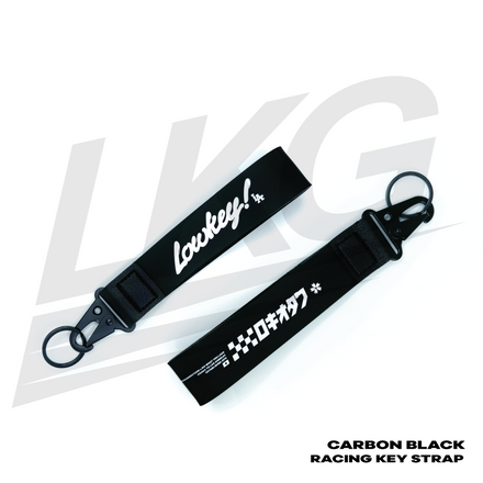 LOWKEY! RACING KEY STRAP - CARBON BLACK