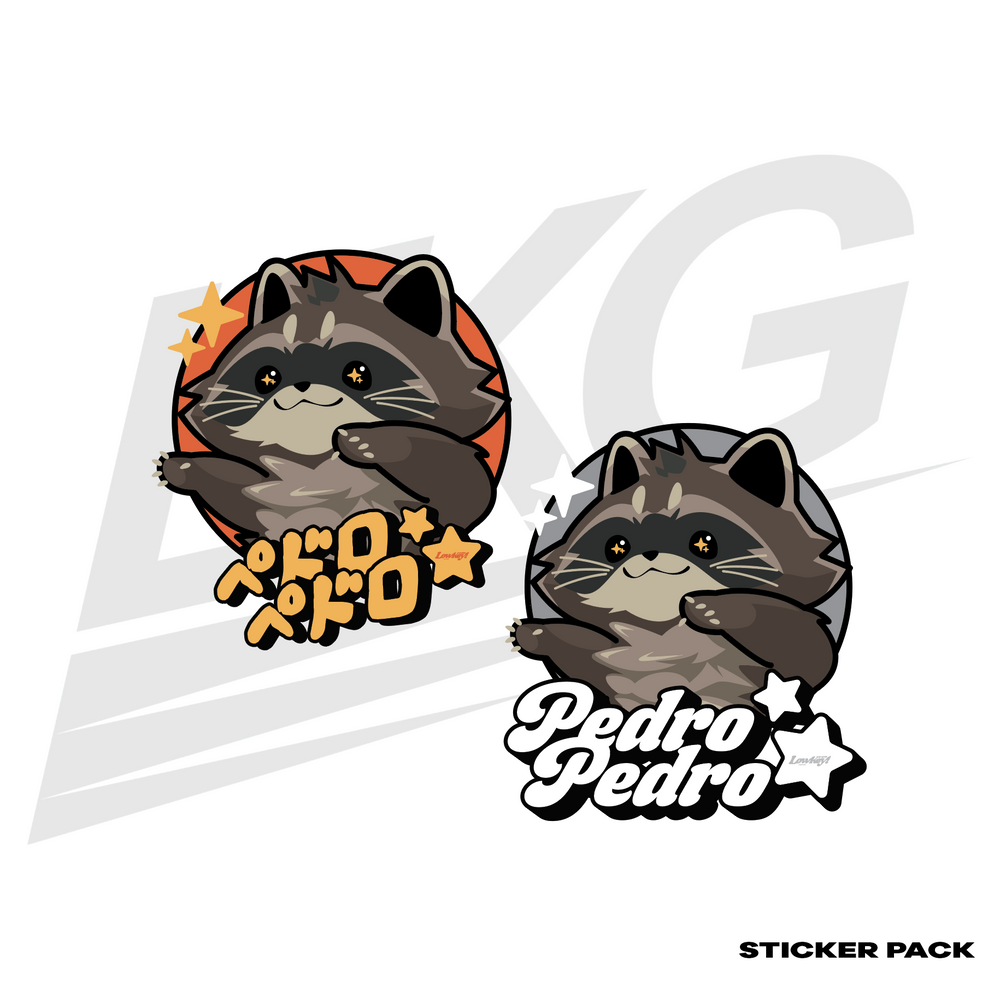 LOWKEY! "PEDRO THE RACCOON" MEME STICKER PACK
