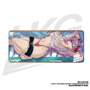 LOWKEY! "MIDSUMMER MADNESS" SUMMERTIME ZEROTWO GAMING MOUSE PAD - XXL