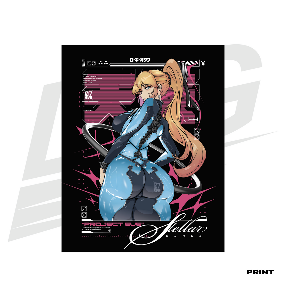 LIMITED EDITION ART PRINT -  LOWKEY! "PROJECT EVE X SAMUS" PRINT