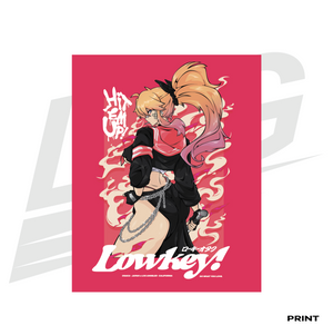 LIMITED EDITION ART PRINT -  LOWKEY! "SUKEBAN AKARI" PRINT