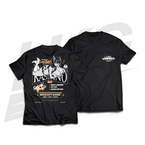 LOWKEY! "GRADE A5 WAIFU" KASHINO TEE - BLACK